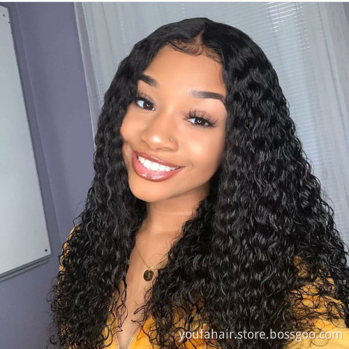 Amazon Hot Sale Human Indian Hair Extensions Water Wave Hair Weave Bundles Natural Color Can Be Dyed Remy Hair Bundles